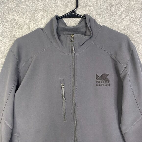 The North Face NF0A3LGV Men's Gray Tech Stretch Soft Shell Jacket M - Picture 2 of 9